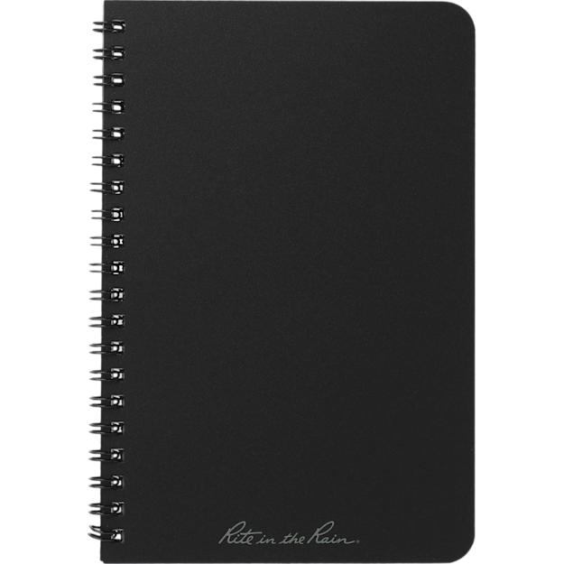 ICON - riteintherainsidespiralnotebook46x7 black