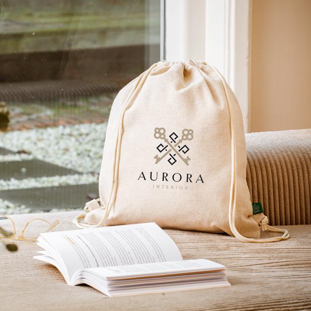Hemp Drawstring Bag | HelloPrint