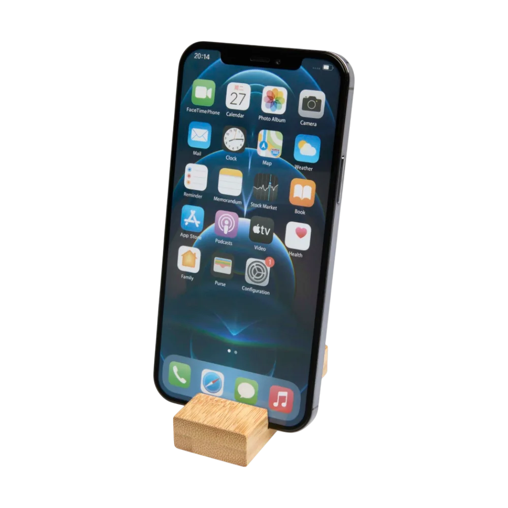 PDP - bosonabamboophoneholderwithkeychain square #F8F8F8 background