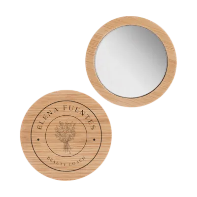 Specchio da Trucco in Bambù