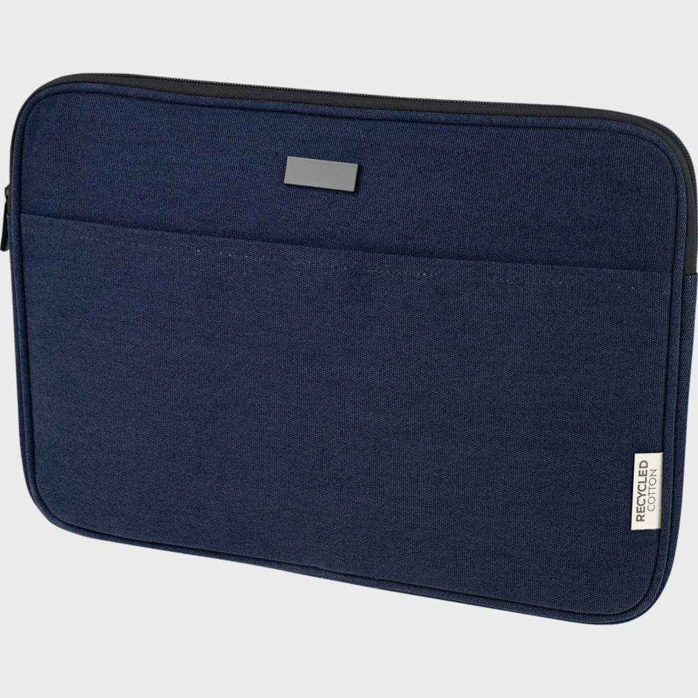 PDP - joey14grsrecycledcanvaslaptopsleeve2l square grey background