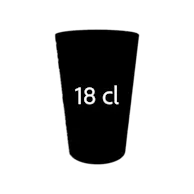 Capacità massima 18 cl
