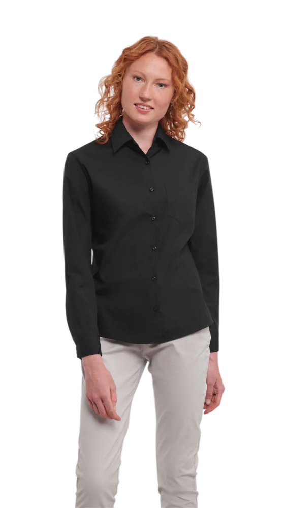 Chemise popeline de coton Russell pour femme