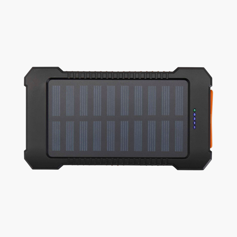 PDP - altair5000mah10wsolarpowerbankwithbuiltintorch square #F8F8F8 background