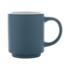Ceramic stackable mug blue