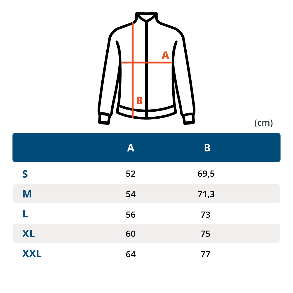 produktjackjonesbasicziphoodsweatjj3907u size chart