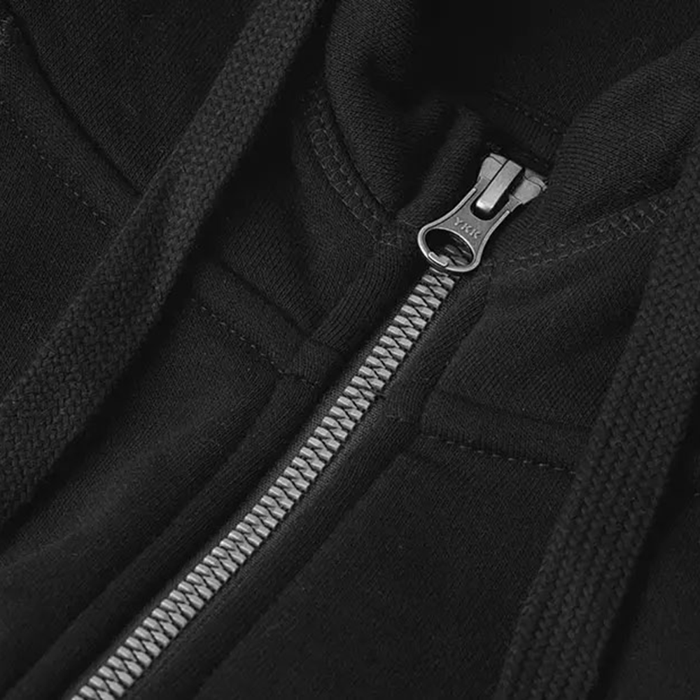 Core Hoodie Zip Women - zipper macro
