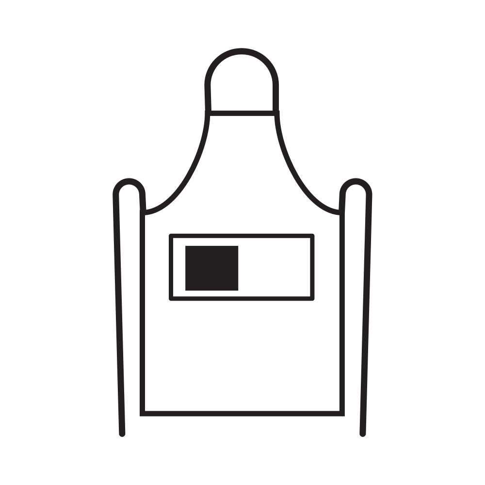 170 x 140 mm - Rechter zak