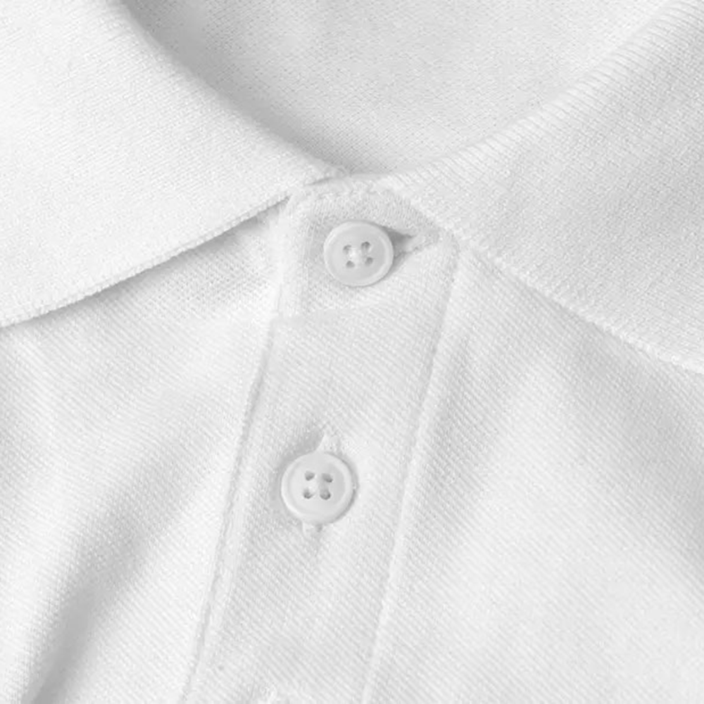 Polo Shirt Organic - neck label macro detail