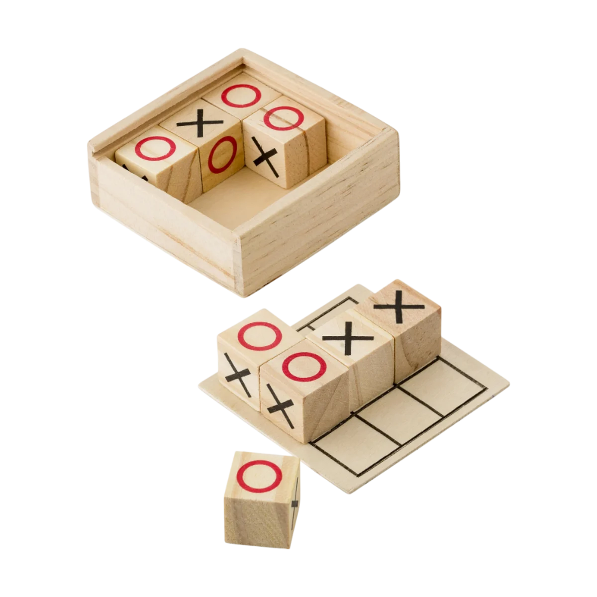 Wooden Tic Tac Toe Game main image
