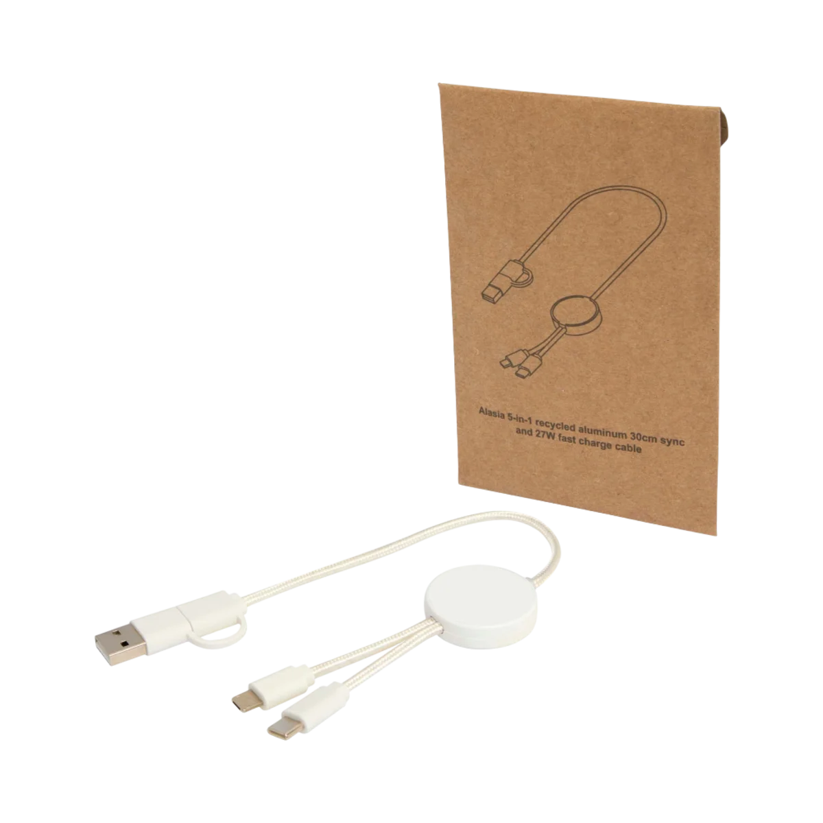 Citala 5-in-1 Recycled Plastic Data Sync and Fast Charge Cable main image