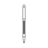 50 x 5 mm - In front of the clip