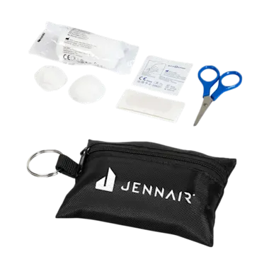 First Aid Keyring Pouch 16 Pieces