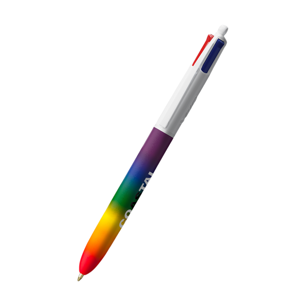 BIC®  4 kleuren regenboog pen