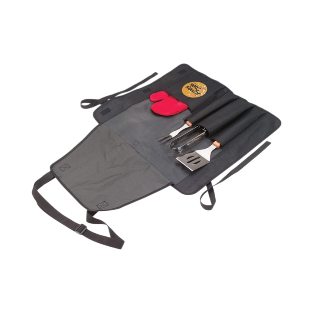 PDP - donaueastbbqapronwithbbqtools square #00000000 background