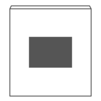 50 x 35 mm - Simple face