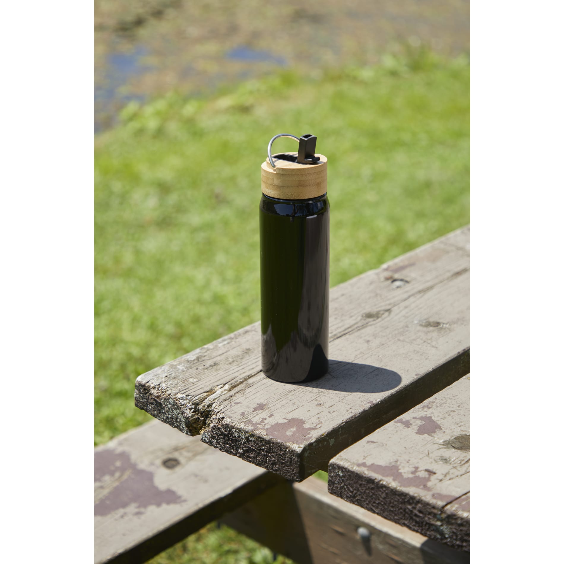 ECO Aluminium Bottle with Bamboo Lid   -1