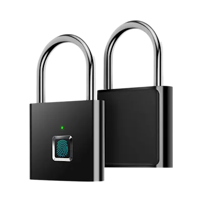 Zinc Alloy & Recycled Plastic Smart Fingerprint Padlock