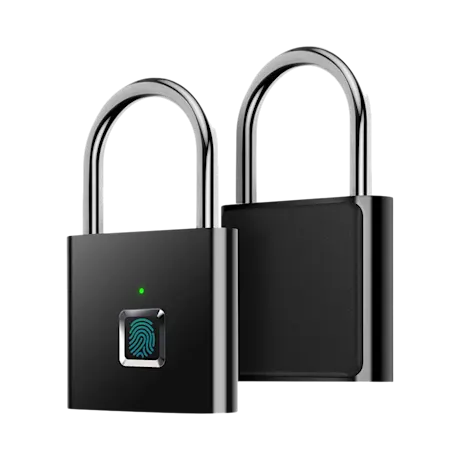Zinc Alloy & Recycled Plastic Smart Fingerprint Padlock