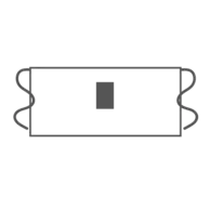 105 x 160 mm - Front Middle