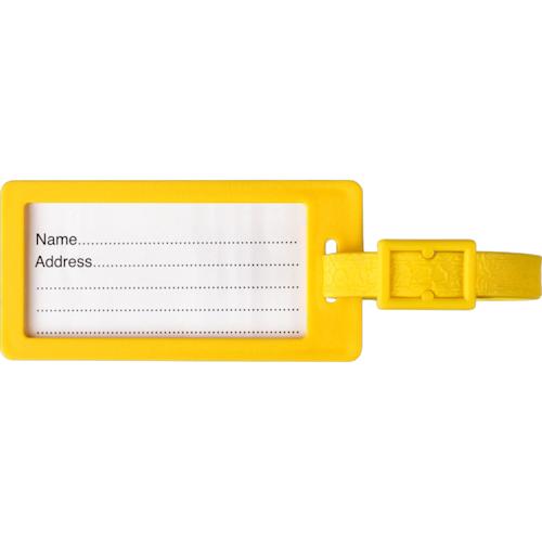 ICON - recycledplasticluggagetag yellow