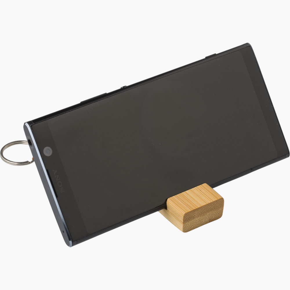 PDP - bambookeychainphonestandkian square #F8F8F8 background