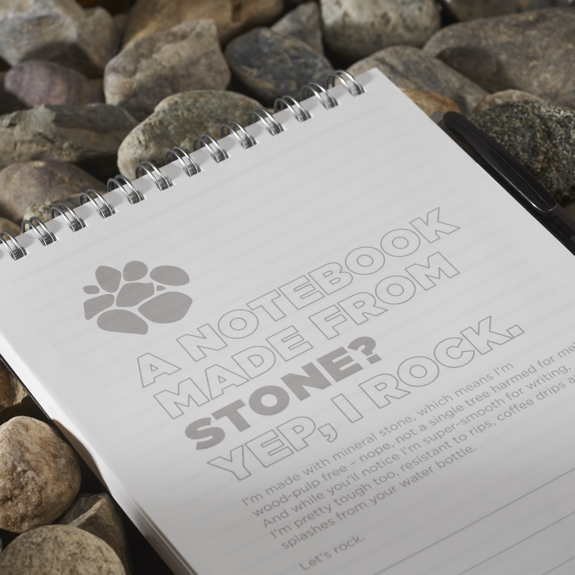 Stone Paper Reporter Notebook -4