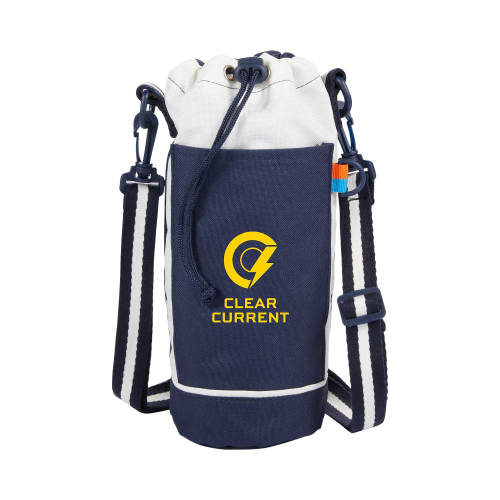 Retro Sport Bottle Sling with Adjustable Strap