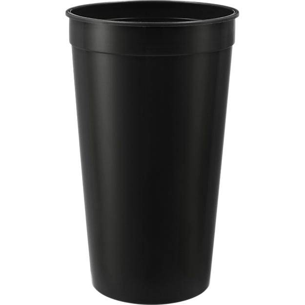 ICON - solid32ozrecycledstadiumcup black