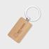 Wood Rectangle Keyring PLP SQ