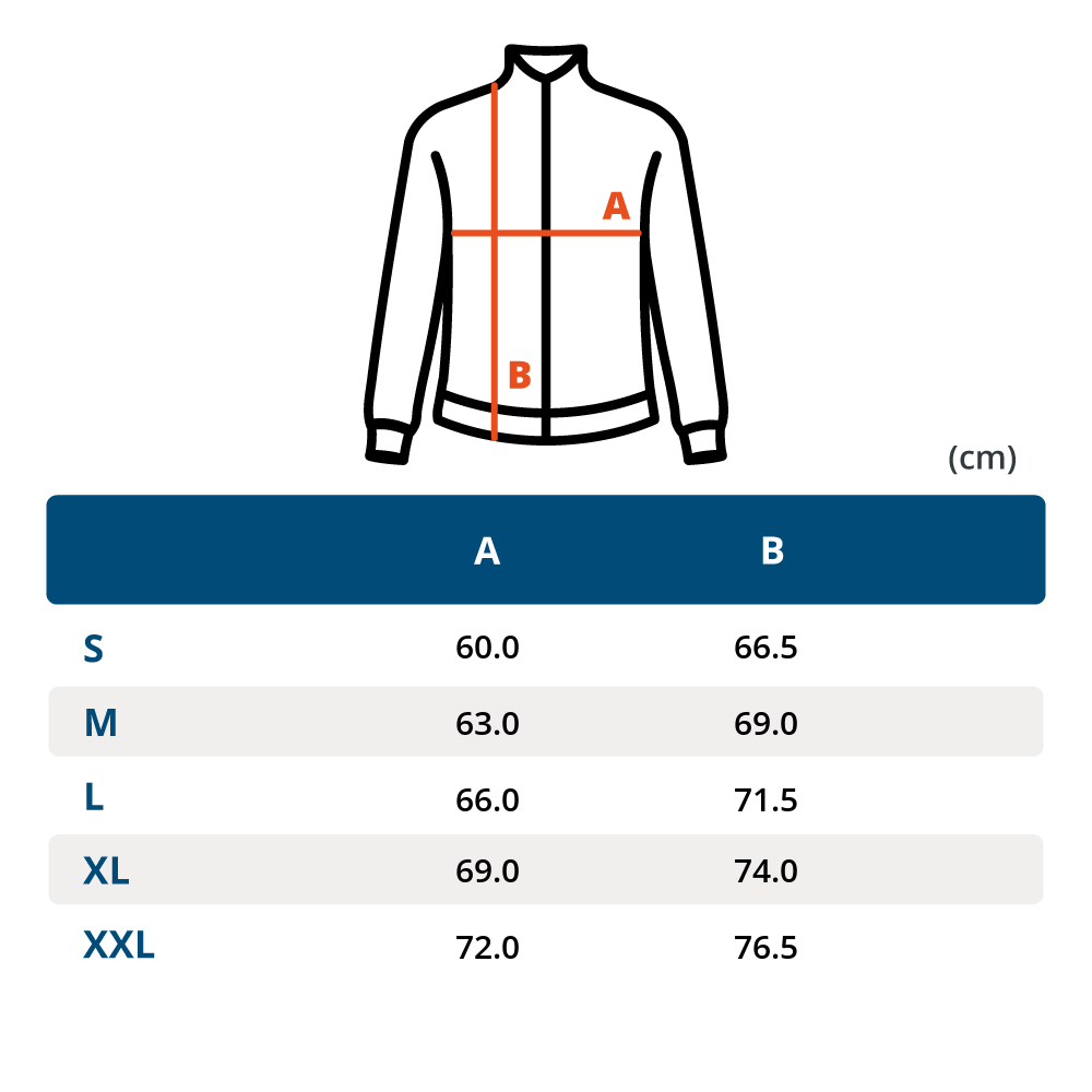 russellheavydutygilet size chart
