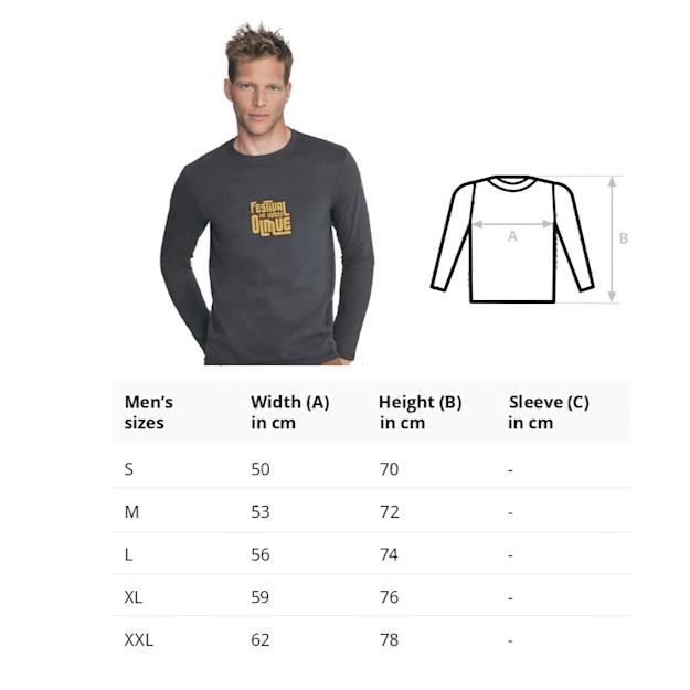 tshirtslongsleevesbasicsols sizechart