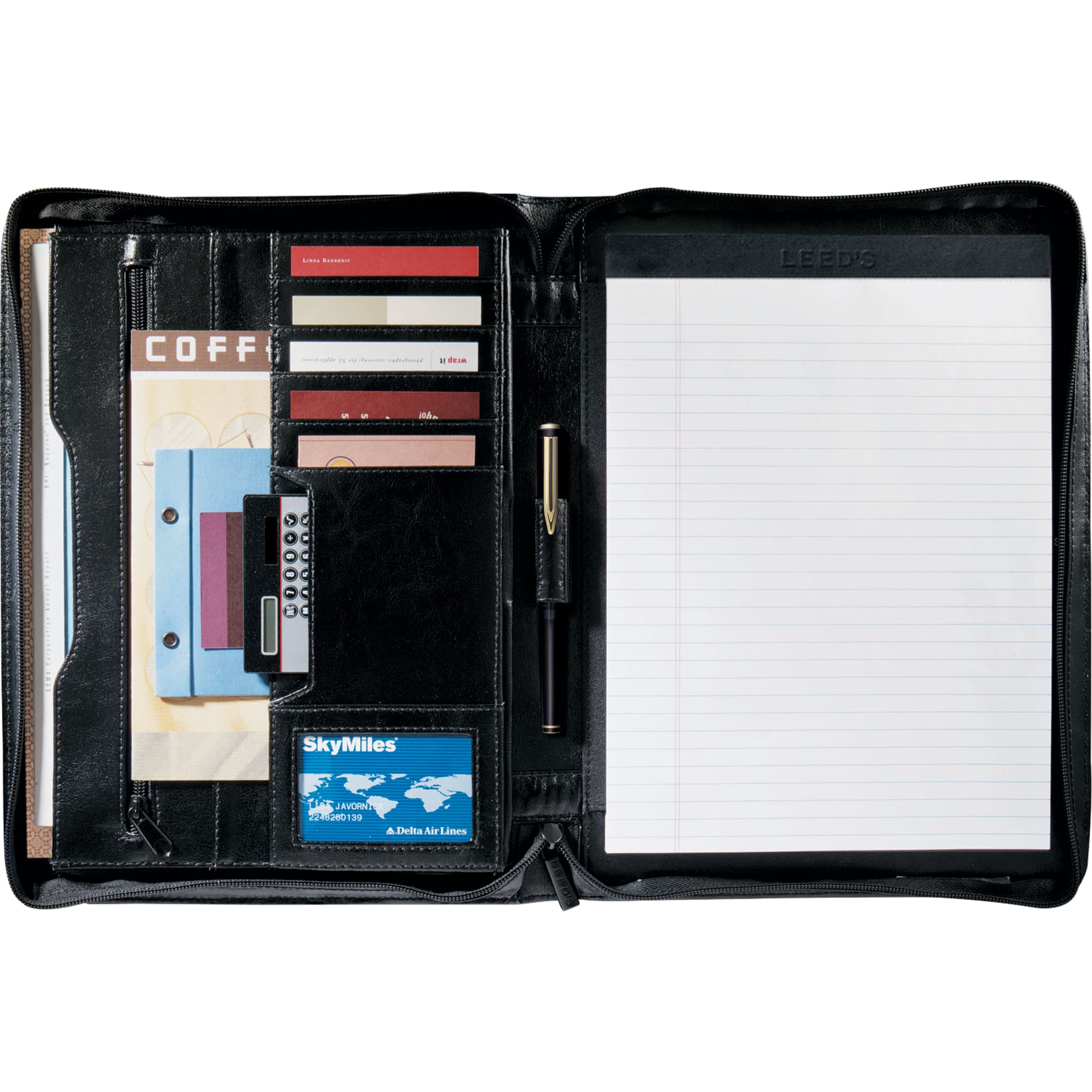 Renaissance Zippered Padfolio with Mix Paper-1