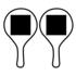 On both rackets - 1-4 colours - 130 x 130 mm