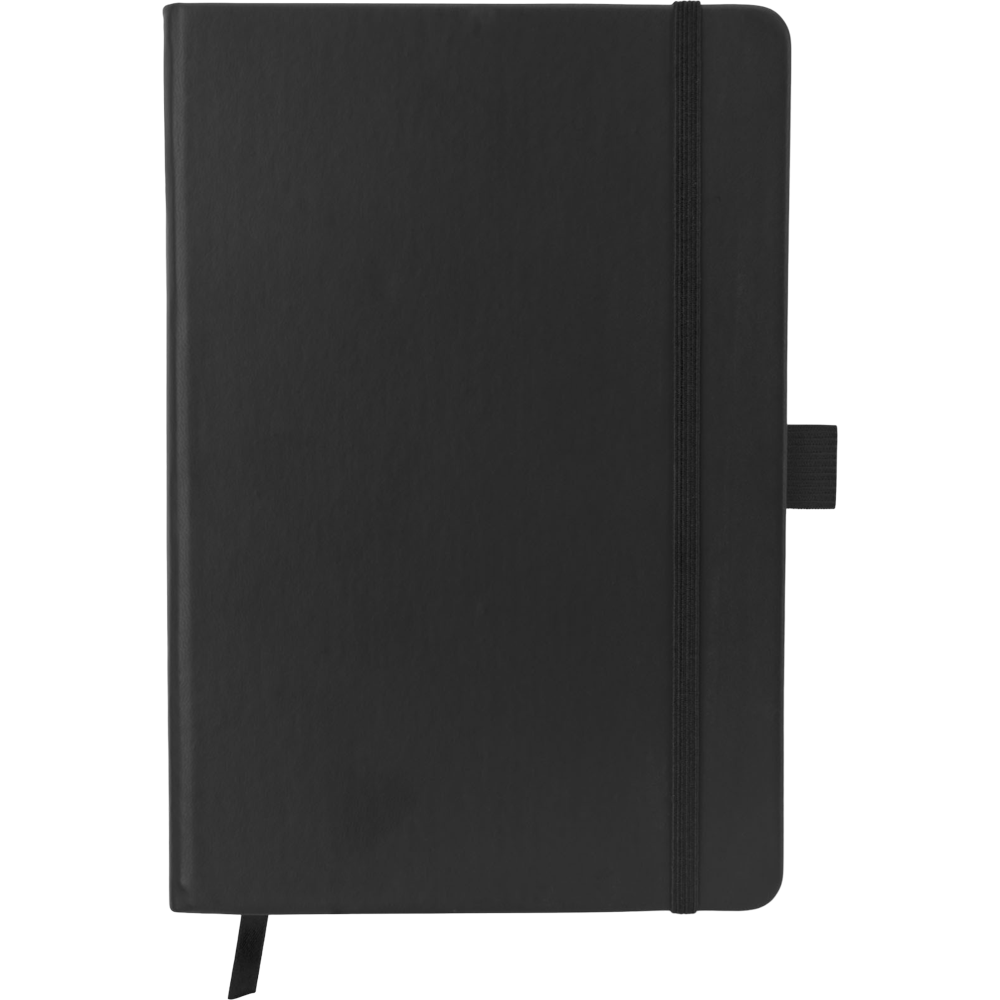 colouredgehardcovernotebooka5 solid black