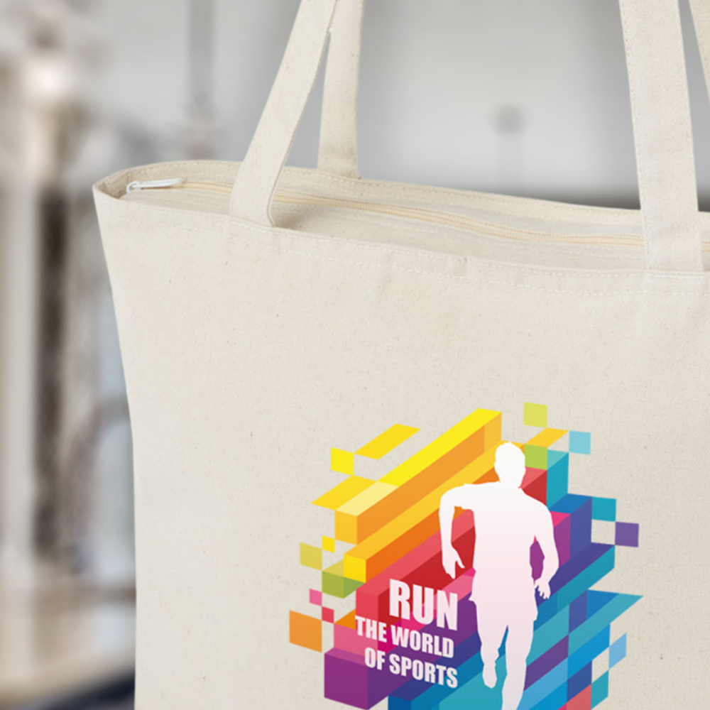 Ningbo 320 gsm zippered cotton tote bag 15L PDP Copy