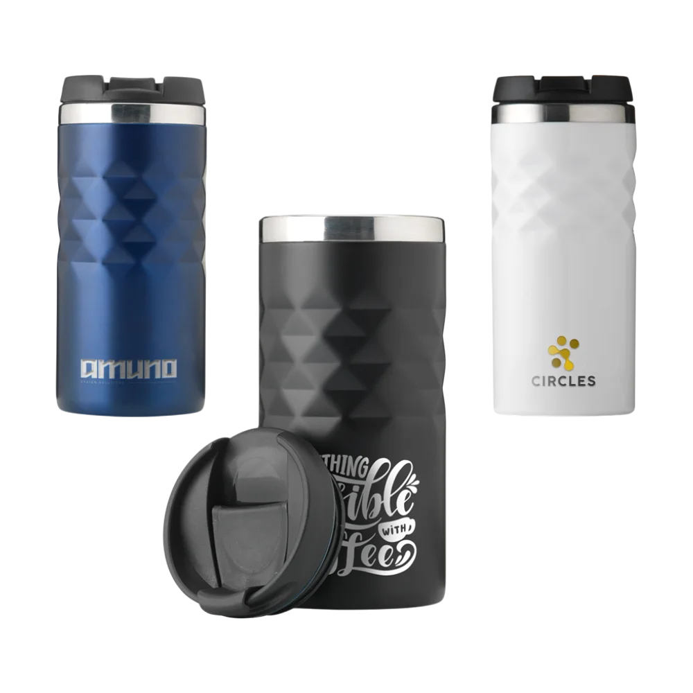 Geometric Mug RCS Recycled Steel 280 ml