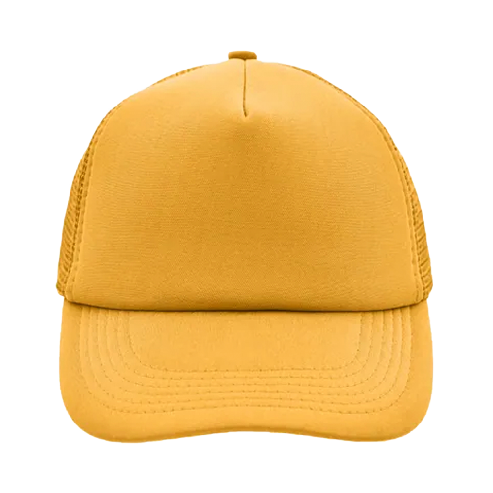 56. 5panelpolyestermeshcap Golden Yellow