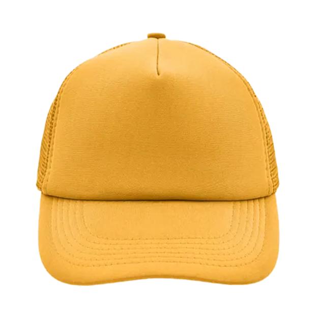 56. 5panelpolyestermeshcap Golden Yellow