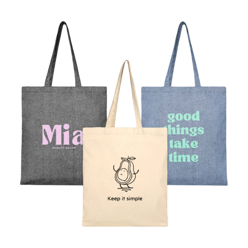Pheebs 210 g m² recycled tote bag 7L PLP ADD BLUE