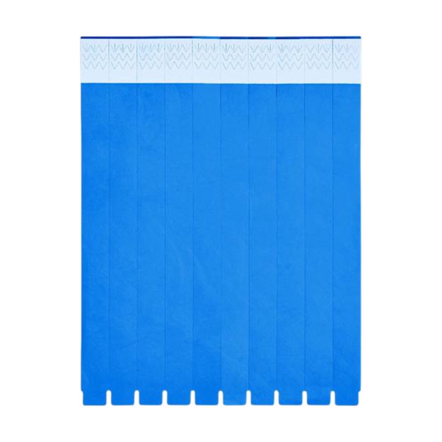ICON - tyvekonesheetof10wristbands royal_blue