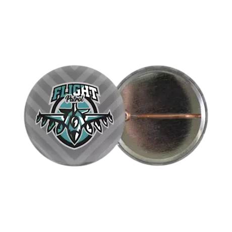 Metal Button with Double Crimped Pin | 31 mm
