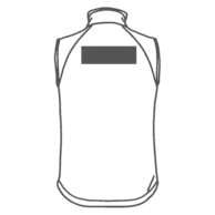 Chest left + Back large