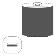 23 x 4 mm - 283 x 161 mm | Earbuds Case - Sleeve