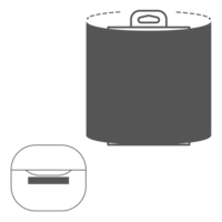 23 x 4 mm - 283 x 161 mm | Kopfhörertasche - Hülle