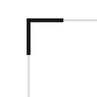 Straight corners