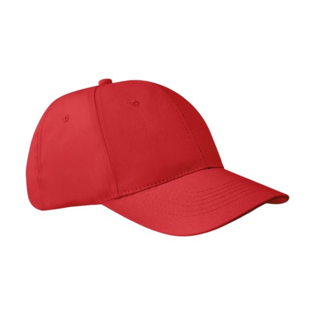 ICON - basie6panelsbaseballcap red