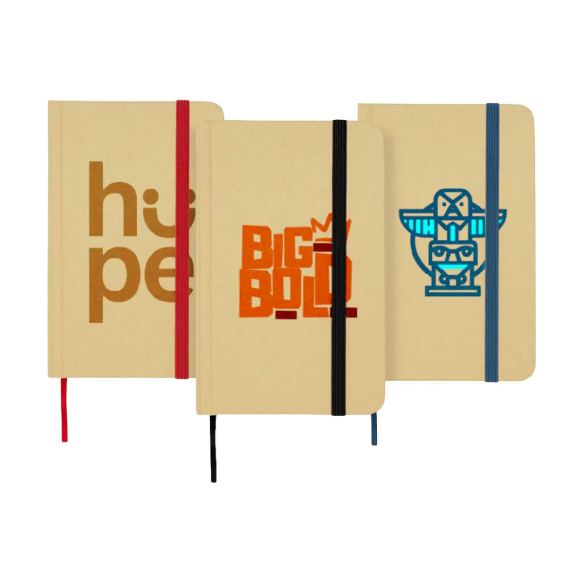 A6 Recycled Hardcover Notebook Plain Pages main image