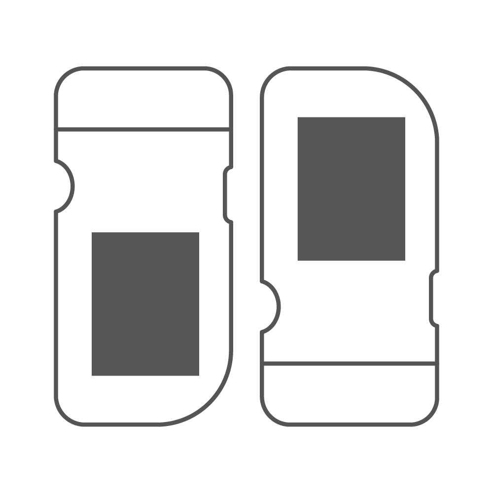 40 x 30 mm - Dubbelzijdig