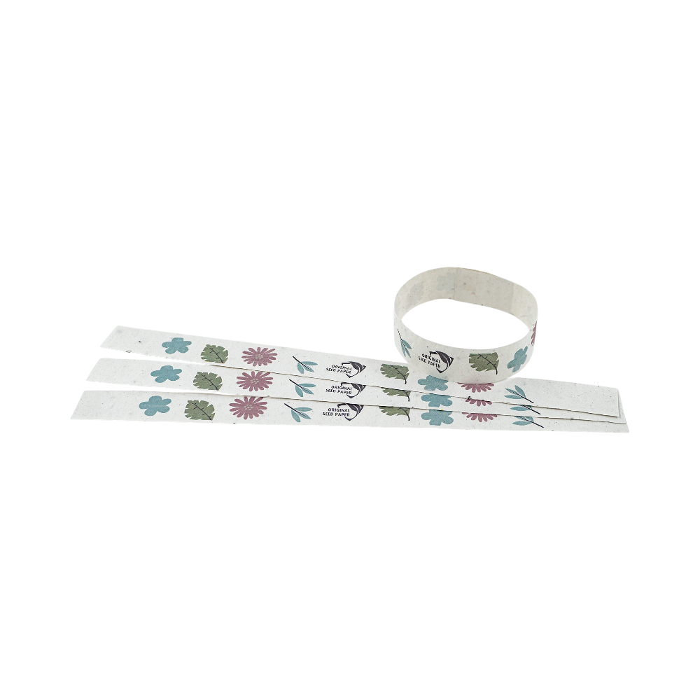 PDP - seedpaperwristbands20x240mm square #00000000 background